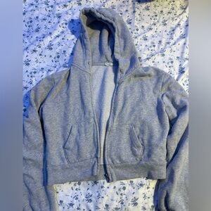 Brandy Melville Cropped Zip Up